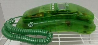 Southwestern Bell Freedom Phone W/ Caller Id Rare Model Fm2552b Clear Green At&t