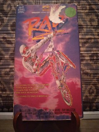 Vhs Rad (1986) Very Htf Rare Oop Bmx Movie Talia Shire Bill Allen Lori Loughlin
