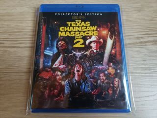 The Texas Chainsaw Massacre Part 2 (1986) (blu - Ray) Scream Factory Rare Oop