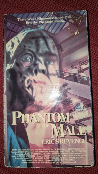 Phantom Of The Mall Erics Revenge Vhs Horror Cult 80s Rare Slasher Gore Oop Tape