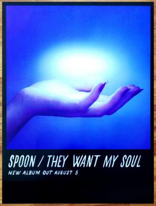 Spoon They Want My Soul Ltd Ed Rare Huge Tour Poster,  Bonus Indie Rock Poster
