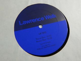 Rare U.  S.  Navy Public Service Radio Lawrence Welk Vinyl Record Lp Lw 70 - 21 Vg,