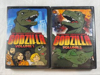 Godzilla: The Animated Series - Volume 1 And 2 Very Rare Oop