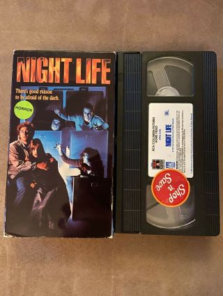 Night Life Vhs 1989 Rare Zombie Horror Grave Misdemeanors Comedy Astin Grimes