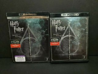 Harry Potter Deathly Hallows Part 2 (4k Uhd,  Blu - Ray,  Digital) W/ Rare Slipcover