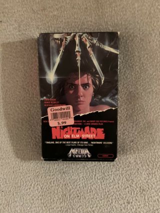 A Nightmare On Elm Street - Beta Betamax Tape Not Vhs Rare Media