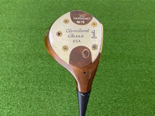 Rare Cleveland Classic Golf Rc 75 Persimmon Driver Right Handed Steel Tt Dg S400