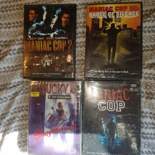 Maniac Cop 1,  2,  3,  Slaughterhouse Rare Htf Oop Horror Dvd 80s Bruce Campbell