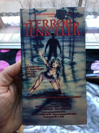 Terror At Tenkiller Vhs 1987 Horror Slasher Rare United Home Video 80s 1986