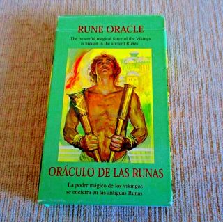 Rune Oracle Rare 32 Cards & Guidebook Lo Scarabeo 2004 Norse Mythology Viking