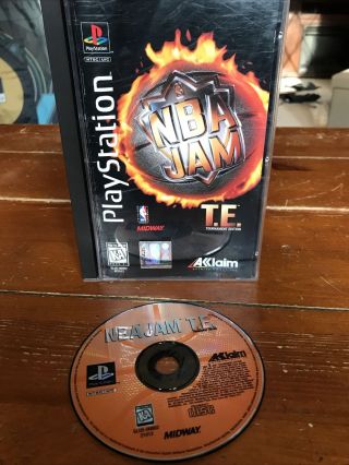 Nba Jam T.  E.  Tournament Edition (playstation 1,  1995) Ps1 Complete Long Box Rare