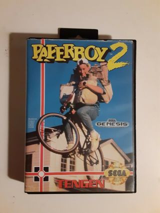 Paperboy 2 (sega Genesis,  1992) Complete / Its Comes With The Mail Away Rare -