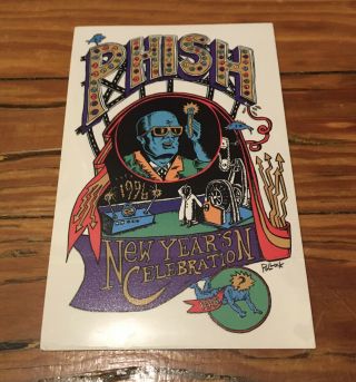 Phish Jim Pollock Nye 95 Sticker Official Drygoods 2006 Rare Trey Vinyl Poster