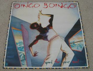 Oingo Boingo,  Vintage,  Rare,  1980s In - Store Music Memorabilia Rock Promo Poster