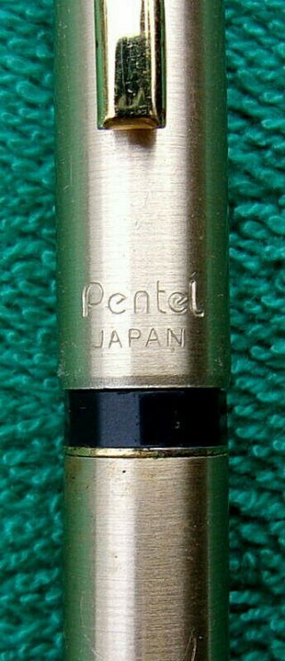 Pentel R3 Pen Silver Anodized Aluminum Japan Rare Vintage Refillable