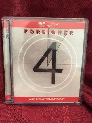 Foreigner 4 Dvd Audio Dts 5.  1 Surround Sound Nm Rare Oop Htf King Crimson