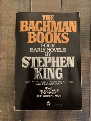 The Bachman Books By Stephen King Large Paperback 1985 Rage Rare