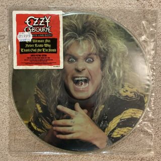 Ozzy Osbourne Ultimate Live Picture Disc Vinyl Record Lp Ultimate Sin Rare 1986