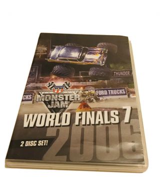 Monster Jam World Finals 7 (2006 2 - Disc Set) Rare Gravedigger,  Monster Mutt.