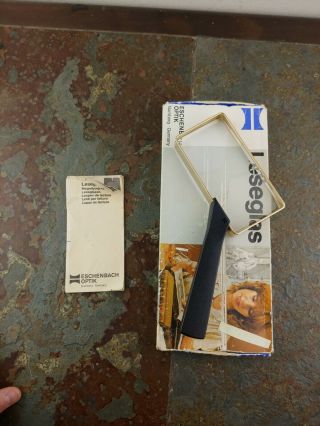 Vintage Rare Leseglas Eschenbach Magnifying Reader Magnifier 2321 150 Hand Held