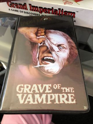 Grave Of The Vampire Vhs - Rare Horror Cult Gore Sleaze Unicorn Video Clamshell