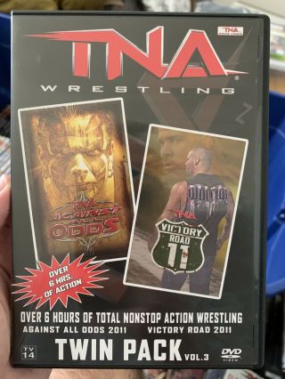 Tna Twin Pack Vol 3 Dvd - Victory Road Against All Odds - Rare Wwe Impact