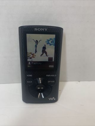 Sony Nwze375 16 Gb Walkman Mp3 Player (nwz - E375) Black Rare Media Player Radio