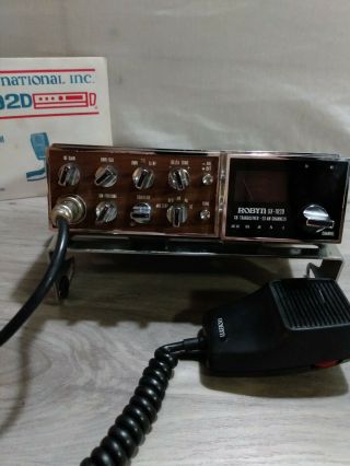 Vintage Rare Robyn Sx - 102d Transceiver 5 Watt 23 Channel Am Solid State Cb Radio