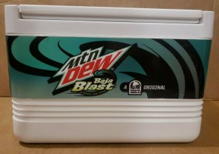 Mtn.  Dew Baja Blast Igloo Cooler (Very Rare) Mountain Dew Baja Or Bust Promo 3