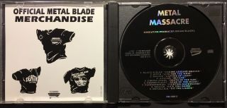 METAL MASSACRE (CD - 1994) Various Artists Metallica - Malice - Avatar,  (Rare OOP) 3