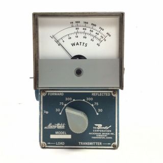 Rare Vintage Bendix Micro Match Model 711 - N Swr Wattmeter - Watt Meter 0 - 300