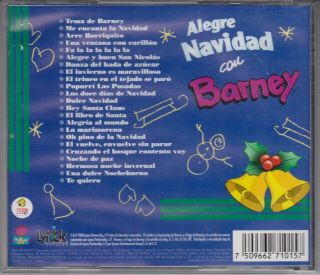 BARNEY Alegre Navidad 2000 Mexico Import CD Rare Out of Print Children ' s Latin 2