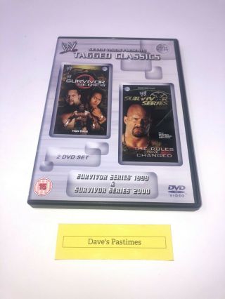 Wwe Tagged Classics - Survivor Series 1999 & 2000 (dvd) 99 00 Wwf Rare Region 2