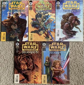 Star Wars Tales Of The Jedi Redemption 1 2 3 4 5 Comics Set Dh Htf Rare