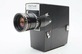 Pathe ' Royal BLACK BODY 8mm Movie Camera,  Angenieux 9 - 36mm f1.  8 zoom Lens,  RARE 3