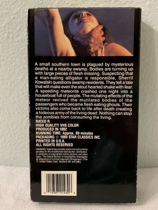 The Alien Dead VHS Horror Movie Star Classics RARE Buster Crabbe Rated R 3