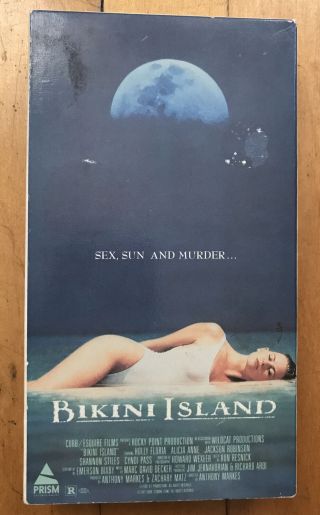Bikini Island Vhs Rare Horror Slasher Prism Cult Erotic Sleaze Thriller Action
