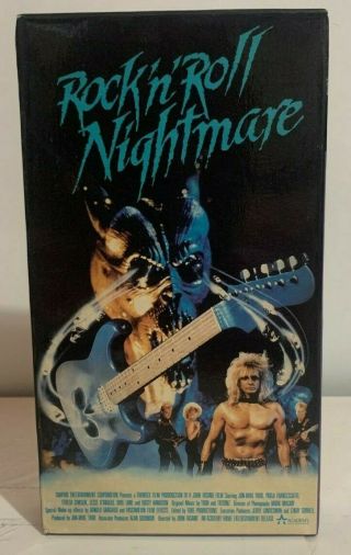 Rock N Roll Nightmare Classic Cult Horror Vhs Tape Movie Slasher Gore 80s Rare
