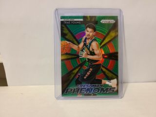 2018 2019 Prizm Trae Young Green Phenoms Refractor Holo Rookie Rc Hawks Rare Sp