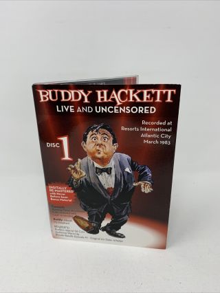 Buddy Hackett Live And Uncensored Disc 1 (dvd,  2012,  March 1983) Rare