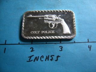 Colt Police Revolver Gun 999 Silver Art Bar Rare Item Cool Gift Idea