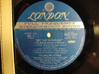 The Rolling Stones Get Yer Ya - Ya ' s Out London GXD 1015 Japanese ultra rare 3