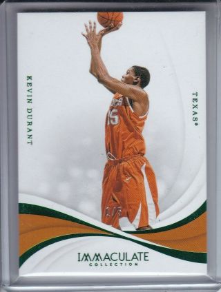 2019 - 20 Immaculate Collegiate Kevin Durant Rare 1/5 Texas Longhorns To Nets
