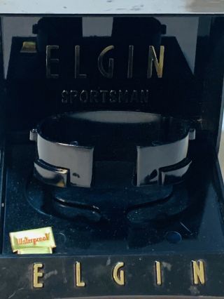 Vintage Rare Men’s Elgin Empty Box Wrist Watch From The Late 1960s
