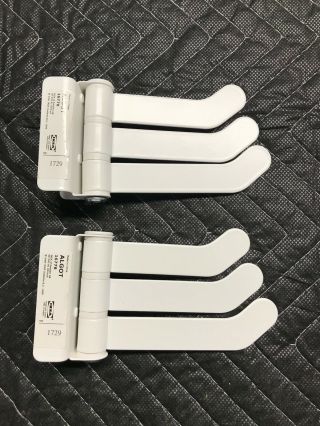 2 Ikea Algot 3 Prong Swivel Hooks 802.  458.  95 White - Rare