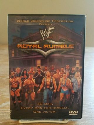 Wwf/wwe - Royal Rumble 2001 (dvd,  2001) Rare With Insert Disc
