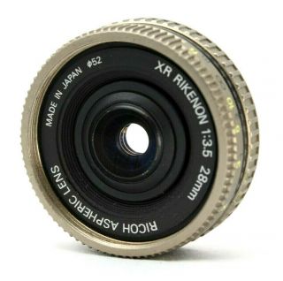 Rare Ricoh Xr Rikenon 1:3.  5 28mm Lens For Pentax K Mount Ah07c