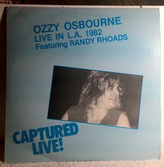 Ozzy Osbourne – Captured Live Vinyl 1982 Rare Live 2 Lps Not Tmoq