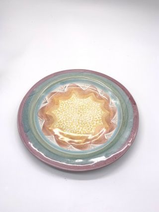 Rare Mackenzie Childs Dinner 12 " Plate Vintage