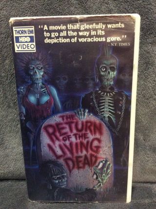 Return Of The Living Dead (vhs,  1992) Rare